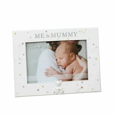 Bambino Resin Baby Frame With Stars  Me And Mummy   New Baby Children CG1627 • £12.56