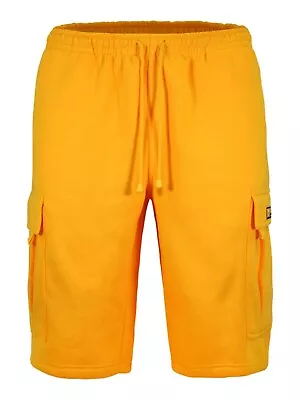 Victorious Men's Heavy Weight Fleece Cargo Pocket Sweat Short Pants S~6XL -VS76 • $29.95