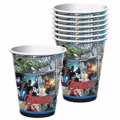 Avengers Marvel Power Unite Paper Cups Birthday Party Supplies 8 Per Package 9oz • $4.25