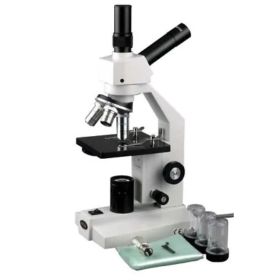 AmScope D100B 40x-800x Biological Dual-View Compound Microscope • $181.99