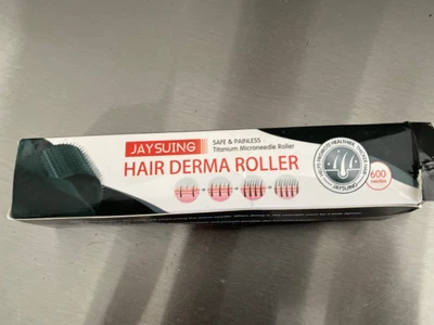 $24.99 • Buy DERMA ROLLER Hair Loss Treatment 600 Titanium Micro Needles Dermaroller 0.5 Mm  