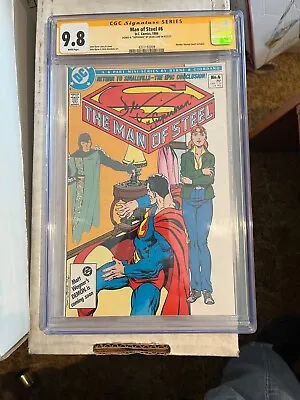 Man Of Steel #6 CGC 9.8 NM/MT John Byrne SS Signed By Dean Cain + Inscription! • $199.95