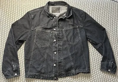 Vtg Marithe Girbaud Francois Mens Black Long Sleeve Button Jean Jacket Size XL • $32