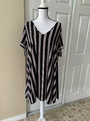 Women’s Dress 2X Vibe Sportswear Multicolor Stripes • $12