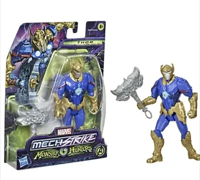 Marvel Avengers Thor Mech Strike Monster Hunters 15cm Action Figure Toy • £12.99