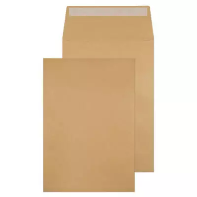 Valuex Pocket Gusset Envelope C4 Peel And Seal Plain 25Mm Gusset 130Gsm Manilla • £29.25