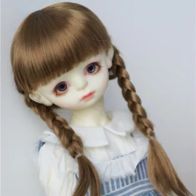 BJD Synthetic Mohair Wig For OB11 YOSD MSD SD Blythe Doll Double Twist Braid • $28.69