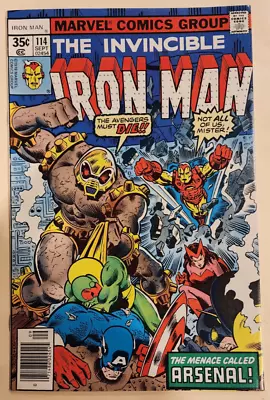 IRON MAN #114 Marvel Comics 1978 All 1-332 Listed! (8.5) Very Fine+ • $9