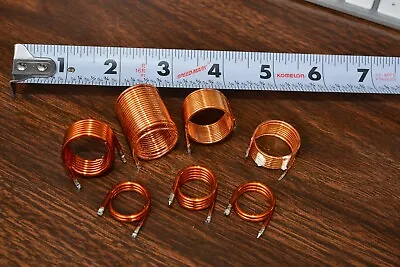 (qty 7) Air Wound Copper Coils For Antenna Tuner • $16