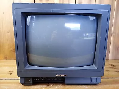 Mitsubishi Colour TV Television Receiver CT-14M1LMC CRT Gaming TV Vintage Repair • £49.99