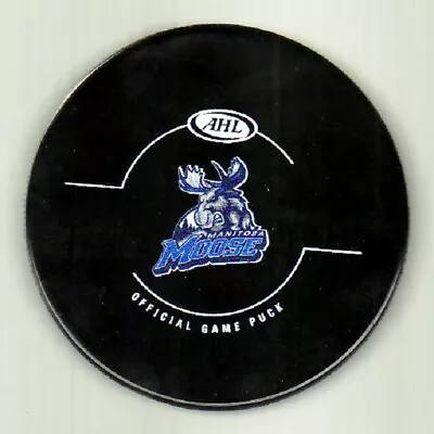 GAME PUCK - NEW AHL MANITOBA MOOSE 2016-2019 OFFICIAL Sher-wood Back - #BL_LAST • $19.99