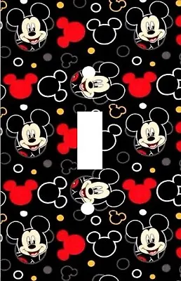 Mickey Mouse - Decorative Decoupage Light Switch Covers  - Made To Order • $6