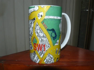 £3 • Buy Paul Cardew Design Mug - Sw1 London - Iconic London Atlas Map