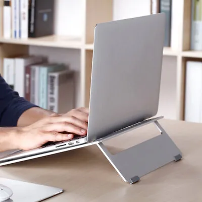 Folding Aluminium Laptop Stand For 12-17 MacBook Pro&Air  Cooling Desk • $16.14