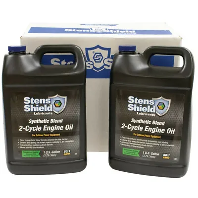 Case Of 4 Synthetic Blend 50:1 2-Cycle Engine Oil Mix 1 Gallon Bottles  • $151.97