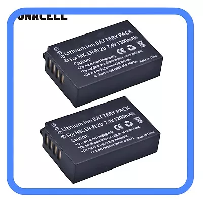 2x EN-EL20 EL20A ENEL20 ELE20A Battery For Nikon 1V3 Nikon1J3 Nikon1S1 Nikon1V3 • $36.98