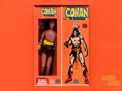Mego Window Box Conan The Barbarian 2x3  Fridge/locker Magnet Box Art  • $3.75