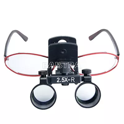 Dental Surgical Binocular Glass Medical Magnifier Loupes LED Lamp Head Light • $50.14