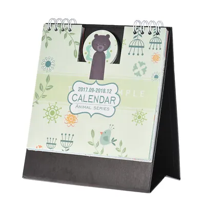 $10.98 • Buy 2017-2018 Cute Cartoon Animal Desk Desktop Calendar Schedule Table Plan S9K1