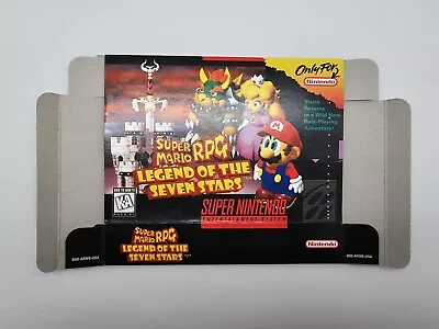 Super Mario RPG Legend Of The Seven Stars SNES Super Nintendo Box Only Authentic • $225