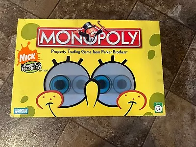 Hasbro Nickelodeon Spongebob Squarepants Monopoly Collectors Edition 2005 • $18.99