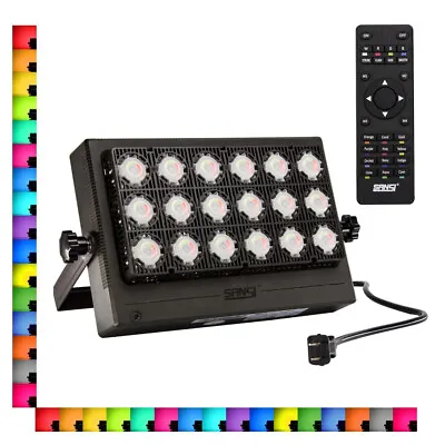 SANSI RGBW LED Flood Light Outdoor Color Changing Floodlight Christmas Party Dec • £42.59