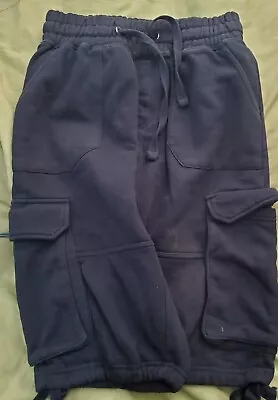 Footlocker Cargo LONG SWEAT SHORTS (Capri Length) Men’s M Blue NWOT • $20