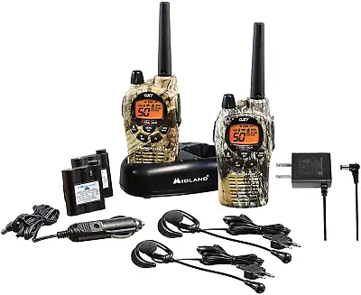 Midland 50 Channel GMRS Two-Way Radio - Long Range Walkie Talkie (Mossy Oak Cam) • $136.87