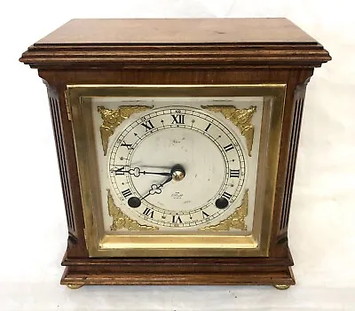 # ELLIOTT LONDON Walnut Bracket Mantel Clock : Strikes Hours & Half Past • $491.60