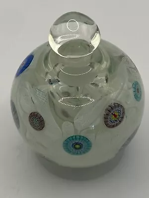 Orient & Flume Art Glass Millefiori Perfume Bottle S Beyers 1985 Signed Dated • $350