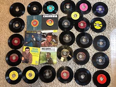 Vintage 45’s Vinyl Records Lot Of 31 • $10