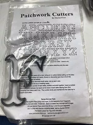 £2.99 • Buy Patchwork Extra Large Letter F Cutter Fondant Sugarcraft Cake Decoration