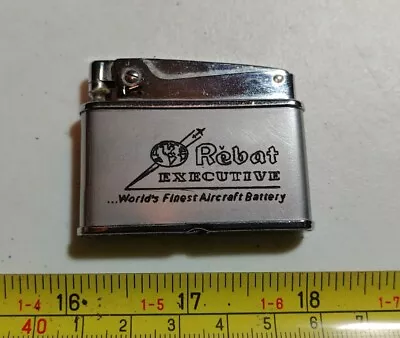 Vtg Rebat Executive Aircraft Battery Russ Evans Pennside PA Advertising Lighter • $19.99