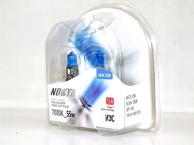 Nokya 7000k 55w Arctic White H3C Halogen Fog Light Bulbs • $6.99