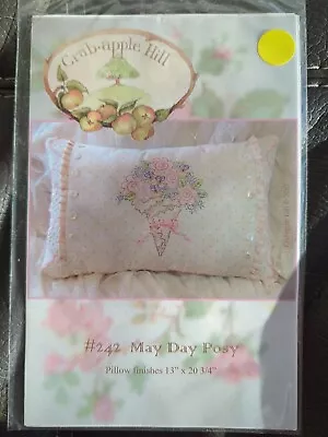 Crab Apple Hill #242 May Day Posy Embroidery Pattern 2007 Meg Hawkey • $9.99