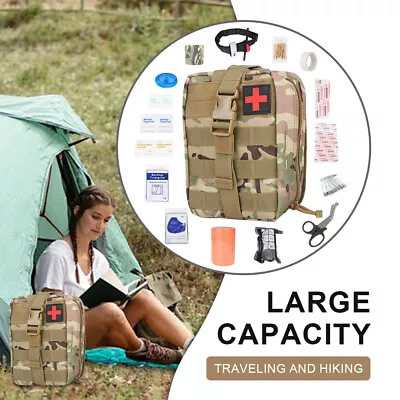 Survival First Aid Kit Medical Emergency Military Trauma Bag Tactical USA • $26.99