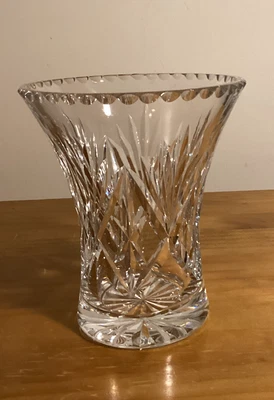 £24.95 • Buy Royal Brierley Vintage Heavy Cut Lead Crystal Vase - Perfect Condition