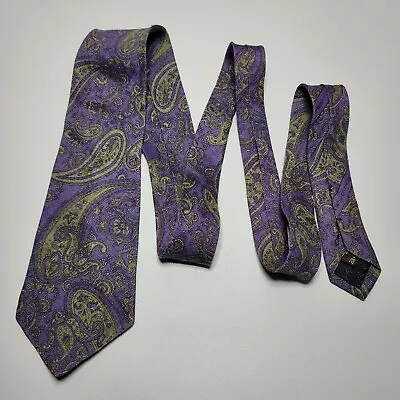 Givenchy Purple Linen Men's Neck Tie Italy • $19.99