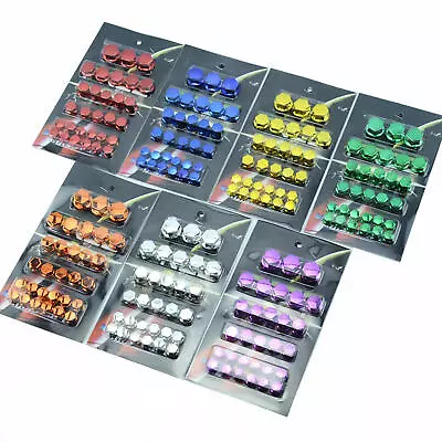 30pcs Motorcycle Modified Parts Head Screw Cover Decor Screw Cap Parts • $7.49