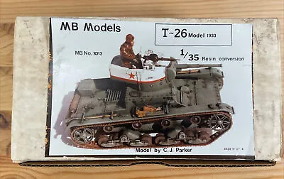 T-26 Model 1933 Conversion Kit - MB Models 1/35  Resin Conversion Set#1013 • $14.99