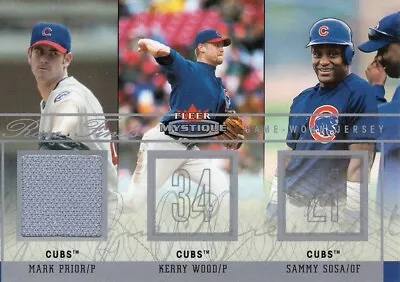 2003 Fleer Mystigue Rare Finds Single Swatch #rf-mp Mark Prior    # 066/150 • $2