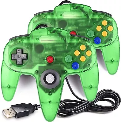 2x N64 USB Controller Gamepad Joystick For PC Linux Raspberry Pi Game Emulation • $37.04