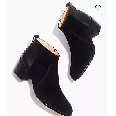 Madewell Suede And Leather Asher Boot In Black • $42