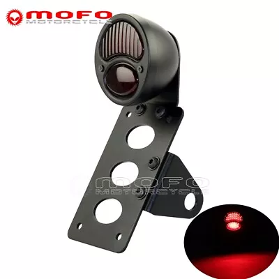 For Harley Chopper Bobber LED Brake Taillight W/Side Mount License Plate Bracket • $29.44