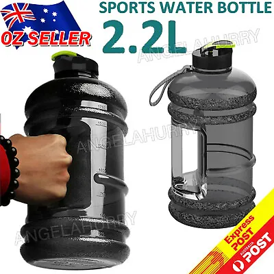 $15.02 • Buy 2.2L Large Water Bottle Cap Drink Kettle BPA Free Sport Gym Training Workout NEW