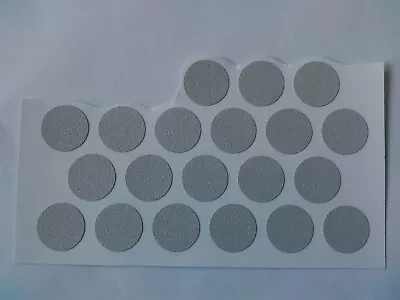 20 PVC SELF ADHESIVE STICK ON FURNITURE STICKER SCREW COVERS CAPS 13mm Grey • £2.09