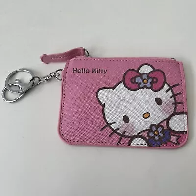 Sanrio Hello Kitty Purse Wallet Keyring Purse Cute Anime Figure Card Holder • $25.25