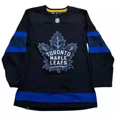Toronto Maple Leafs Authentic Adidas Hockey Jersey Size 46 Black NHL • $79.97