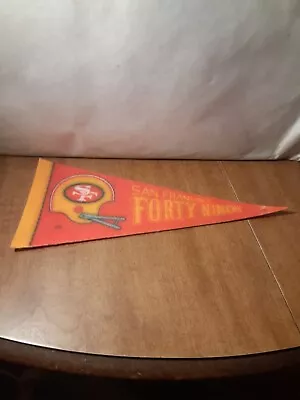 San Francisco 49ers Mini Football Pennant Vintage  8 3/4  Long • $9.99