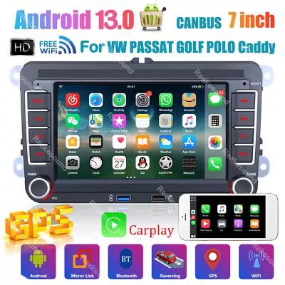 For VW Jetta Passat Golf MK5 Android 13 Car Stereo Radio Carplay GPS Sat Navi BT • $109.99